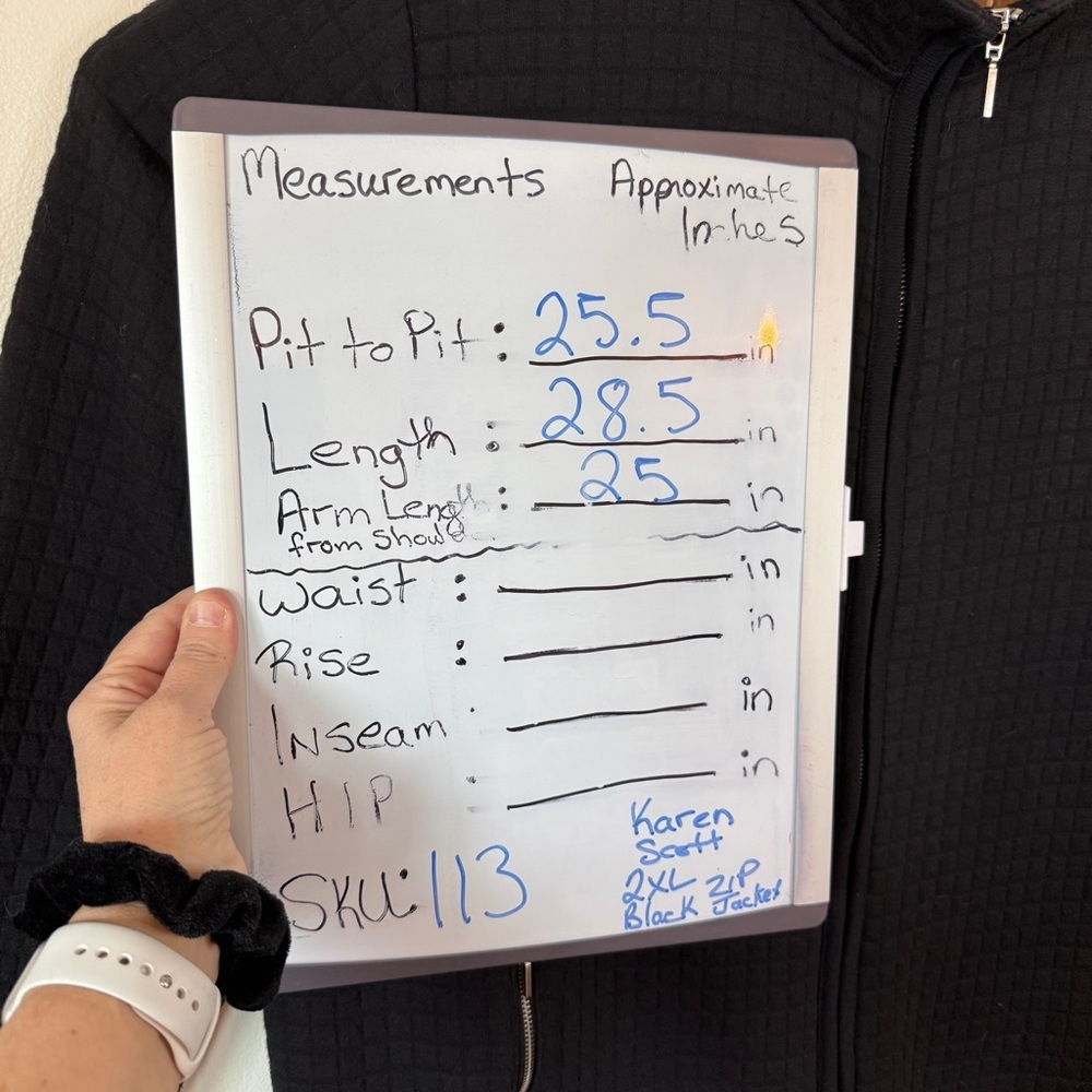 Karen Scott Black Quilted Zip Plus size Jacket Classic women’s 2X - Picture 9 of 12